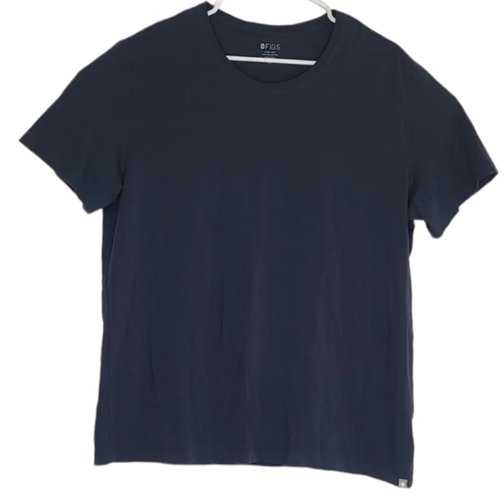 Figs Navy Blue Short Sleeve Tee
